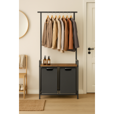 Корзина для белья Leobert Moro 92л с вешалкой в стиле Loft