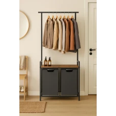 Корзина для белья Leobert Moro 92л с вешалкой в стиле Loft