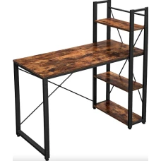 Комп'ютерний стіл Leobert Devoko з боковими полицями у стилі Loft