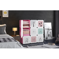 Модульный шкаф-органайзер Leobert Kids для детских игрушек розовый