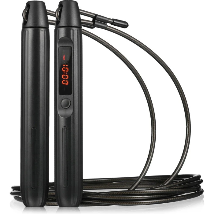 Розумна скакалка Gymtek Smart з дисплеєм і Bluetooth чорна