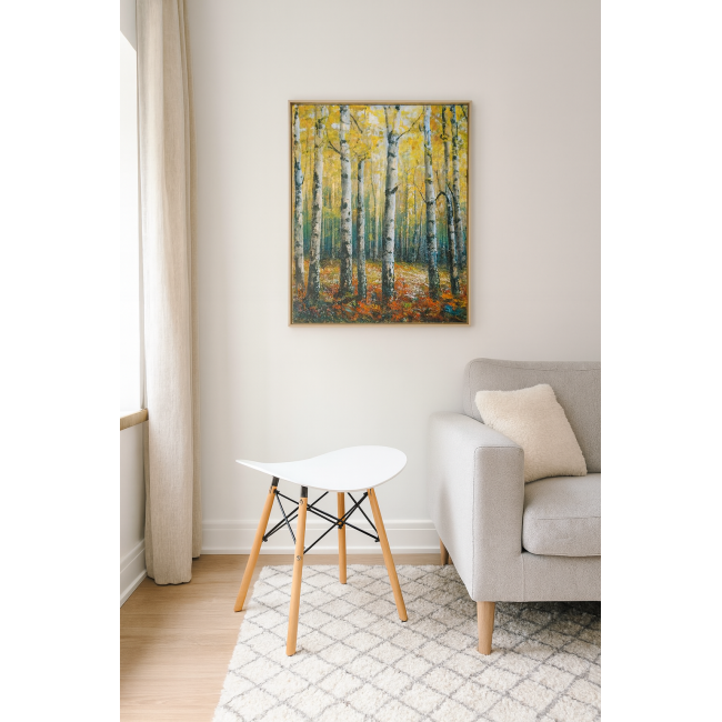 Табурет Leobert Corfu изогнутый в скандинавском стиле белый