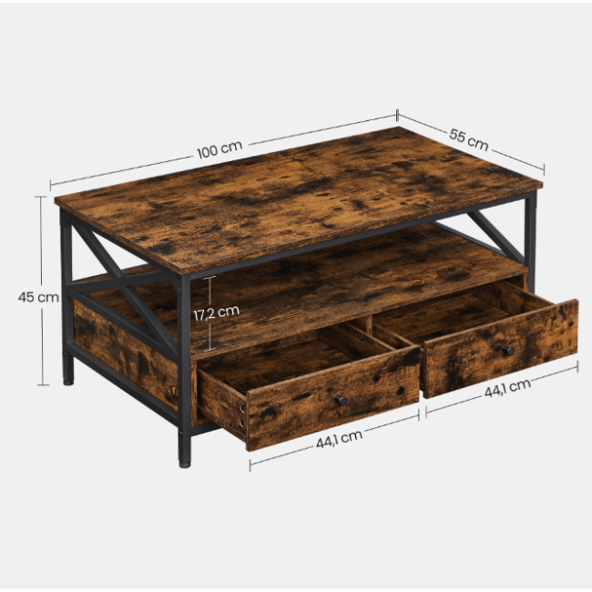 Стол-тумба Leobert Oliver с выдвижными ящиками