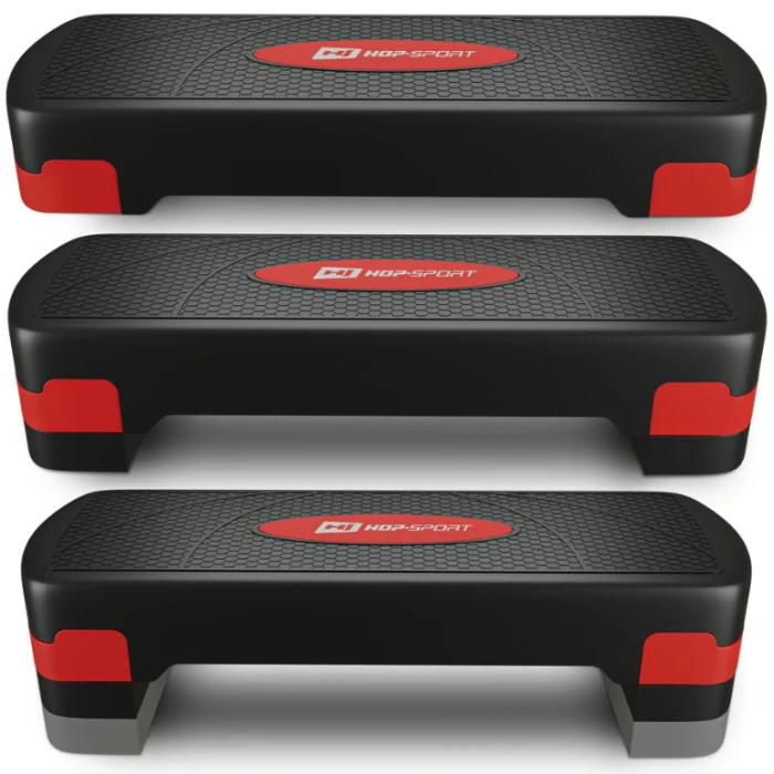 Степ платформа Hop-Sport HS-PP033AS черно-красная