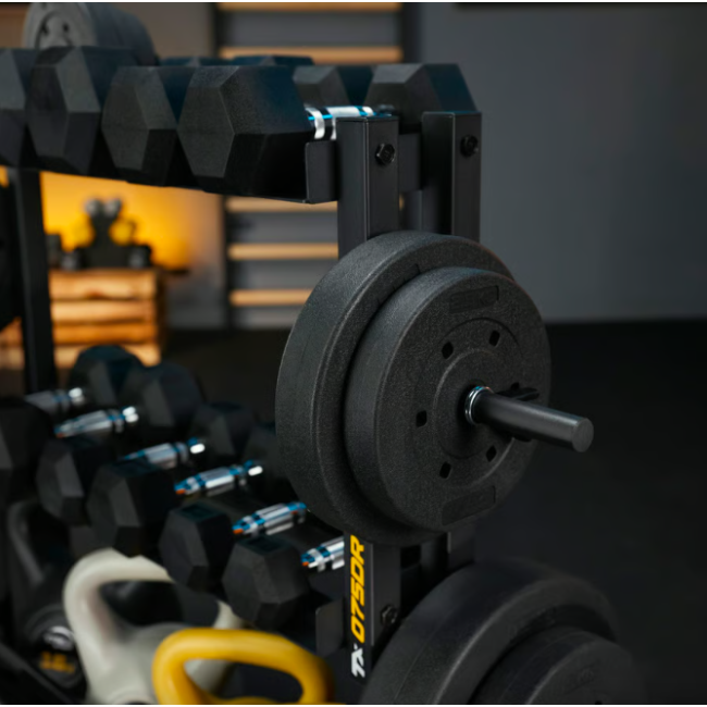 Стійка 3-рівнева для гантелей, грифів та гирь Trex Sport TX-075DR