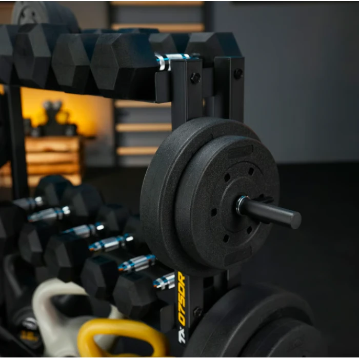 Стійка 3-рівнева для гантелей, грифів та гирь Trex Sport TX-075DR