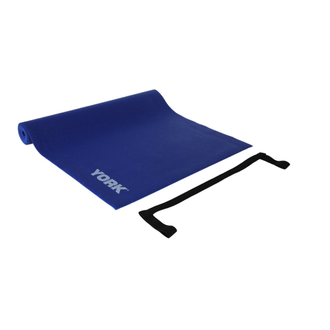 Килимок (мат) для фітнесу та йоги York Fitness 0,3см синій