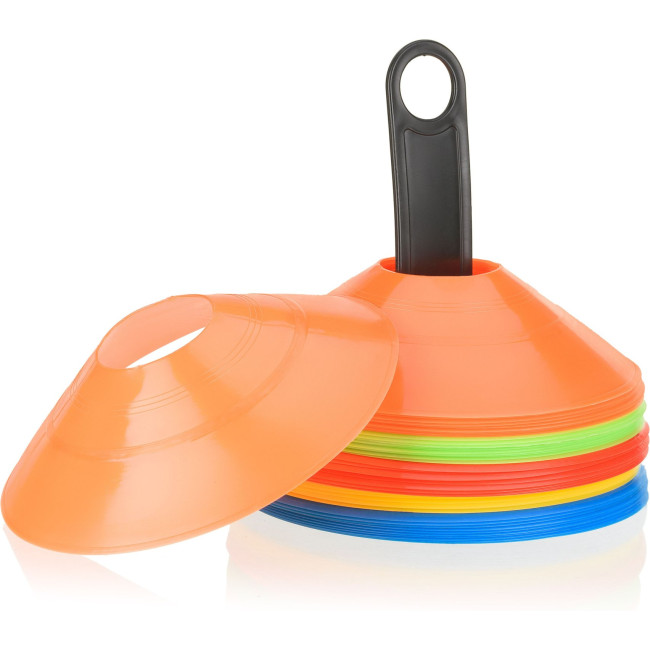 Набір фішок для тренувань Gymtek 18см*5см / 50шт різнокольорові