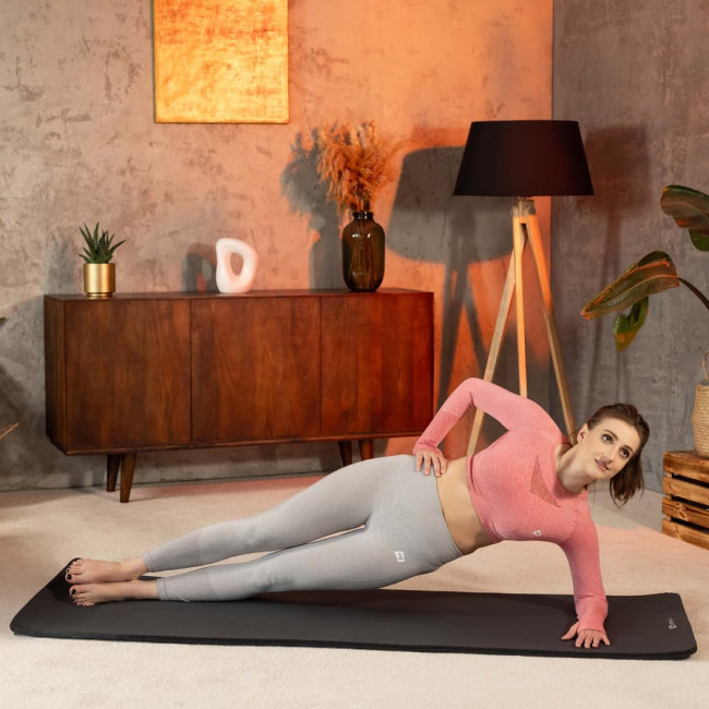 Коврик для йоги Hop-Sport HS-NB016GM NBR 1,5см чорний