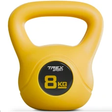 Гиря вінілова 8кг Trex Sport TX-008CKB жовта