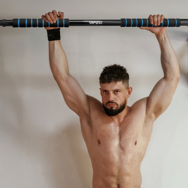 Турник раздвижной GYMTEK 63-100см черно-синий