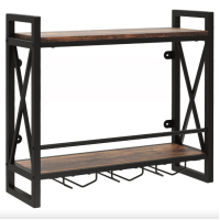 Настенный винный стеллаж Costway Lagom в стиле Loft