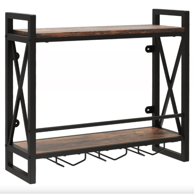 Настенный винный стеллаж Costway Lagom в стиле Loft