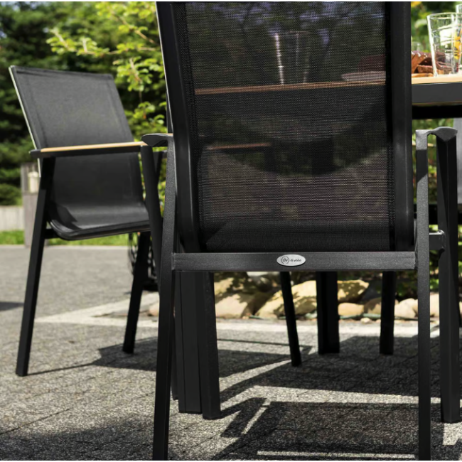 Комплект садових меблів Di Volio Cremo 4+1 чорний/бежевий