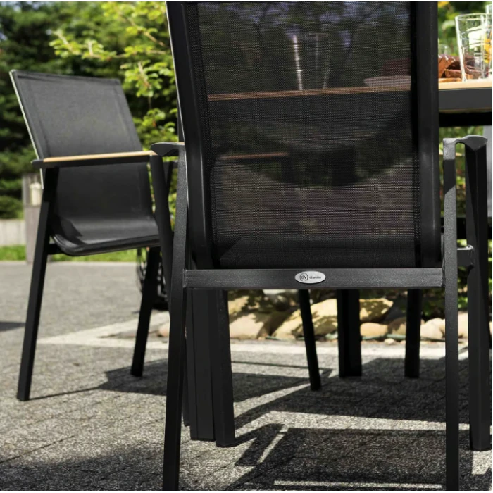 Комплект садових меблів Di Volio Cremo 4+1 чорний/бежевий