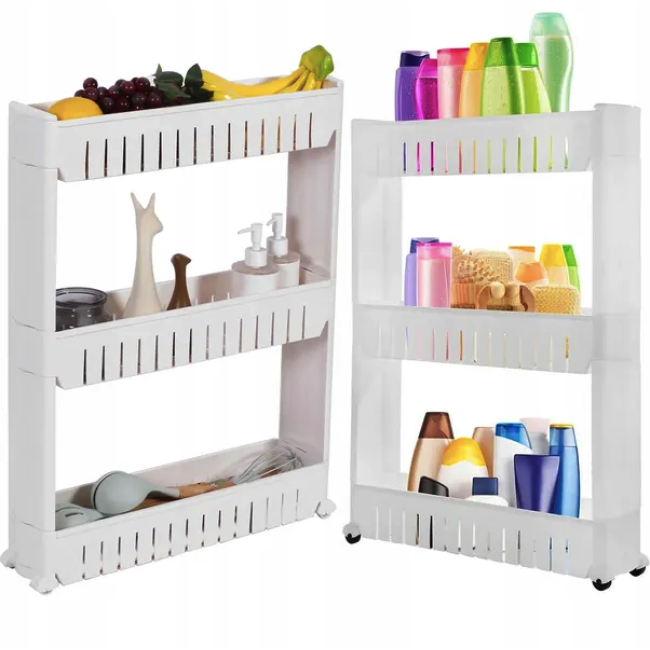 Этажерка Leobert Slim 3-уровневая на колесах