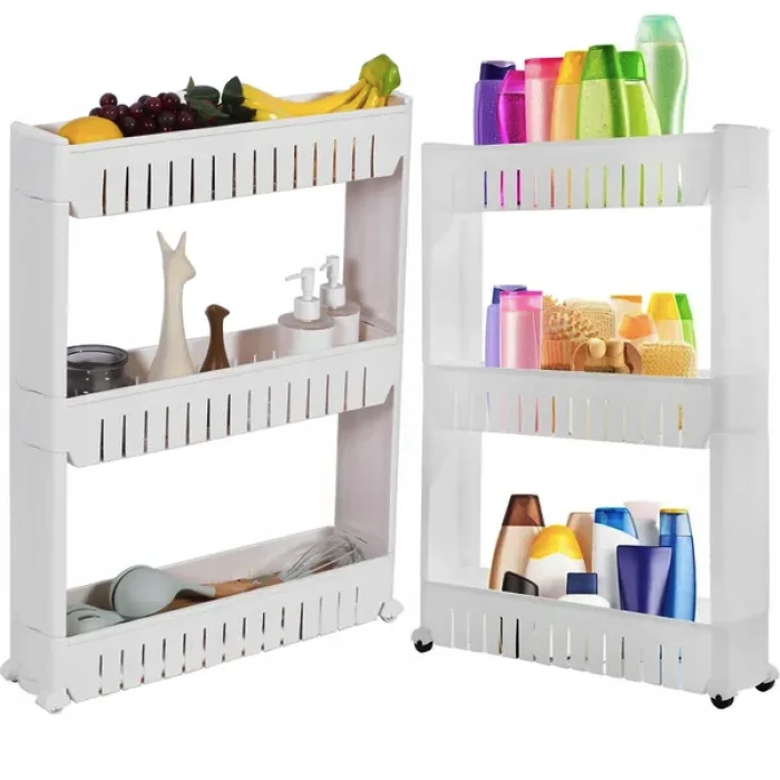 Этажерка Leobert Slim 3-уровневая на колесах