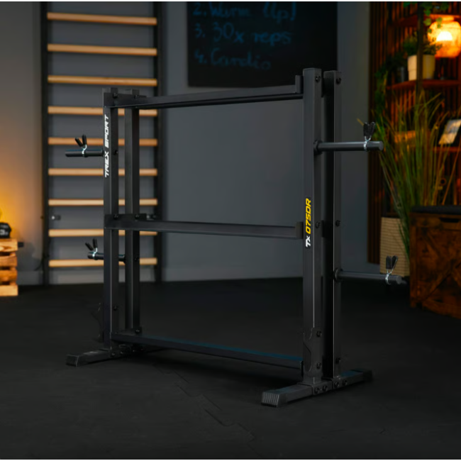 Стійка 3-рівнева для гантелей, грифів та гирь Trex Sport TX-075DR