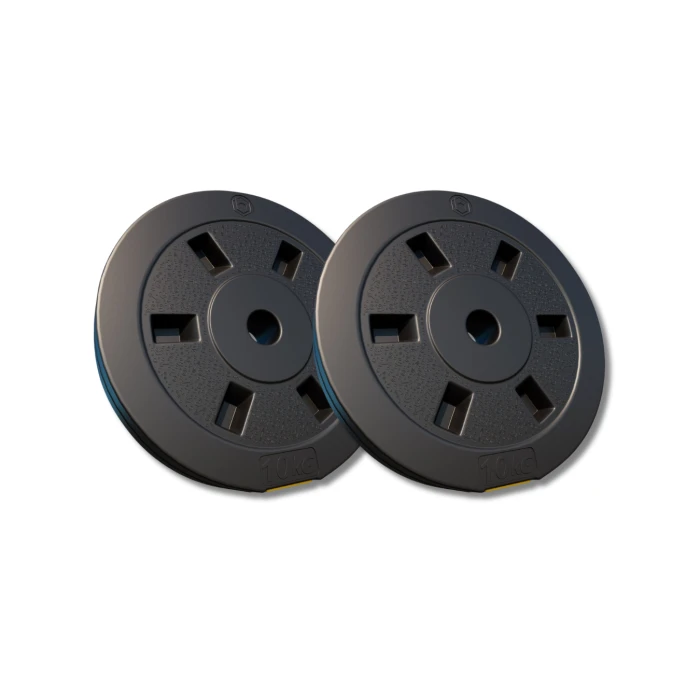 Сет композитних дисків Besport PowerPro 20 (2х10кг) для гантелей та штанг