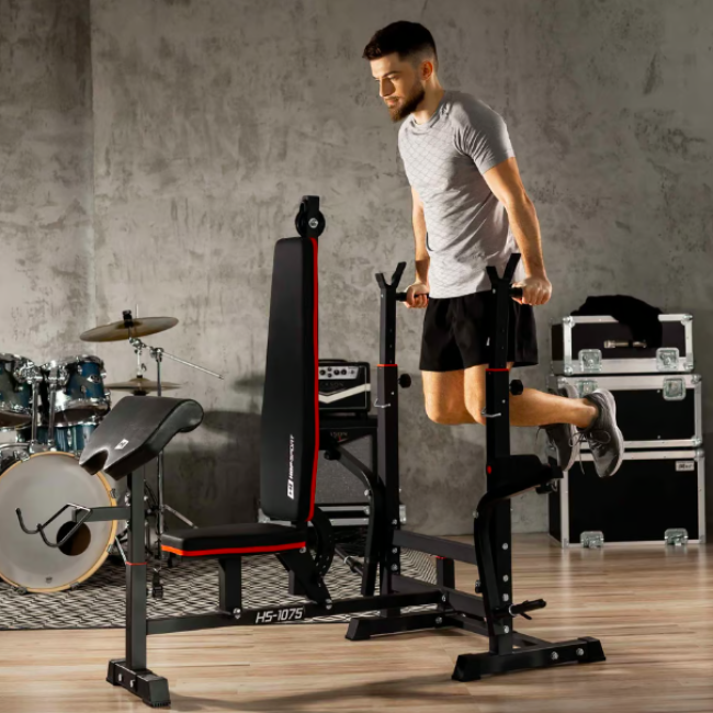 Лавка тренувальна Hop-Sport HS-1075 Pro із партою Скотта