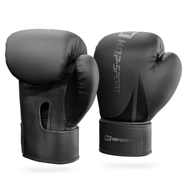 Боксерські рукавиці Hop-Sport HS-BG12 12oz чорні