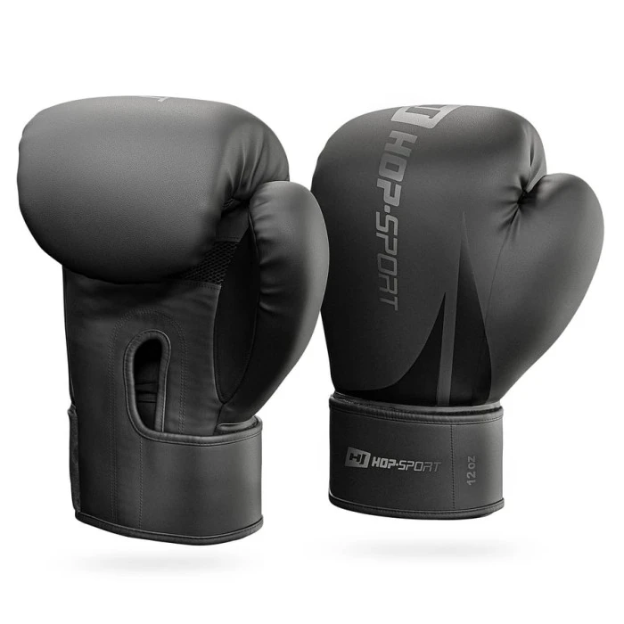 Боксерські рукавиці Hop-Sport HS-BG12 12oz чорні