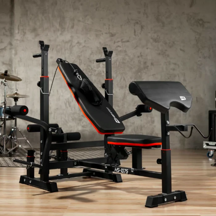 Скамейка тренировочная Hop-Sport HS-1075 Pro с партой Скотта