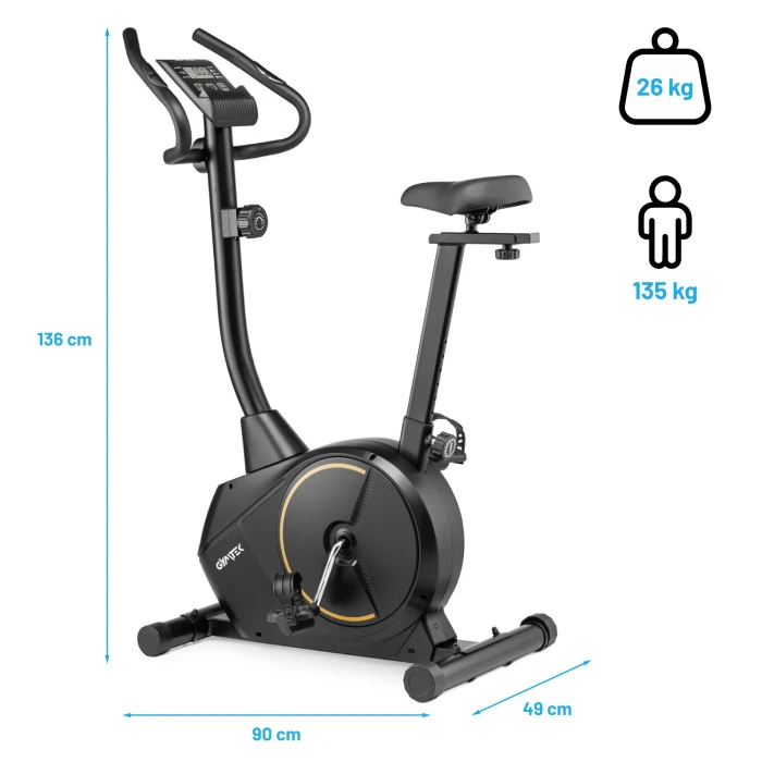 Велотренажер Gymtek XB1500 магнитный золотой
