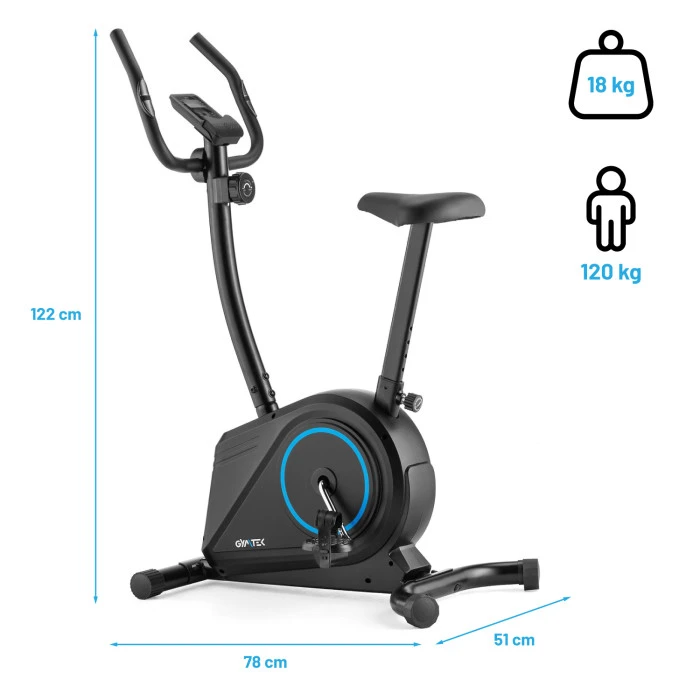 Велотренажер Gymtek XB700 магнітний синій