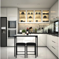 Комплект мебели Costway Venni барный стол с табуретом 2 шт.