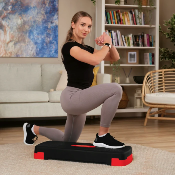 Степ платформа Hop-Sport HS-PP033AS черно-красная