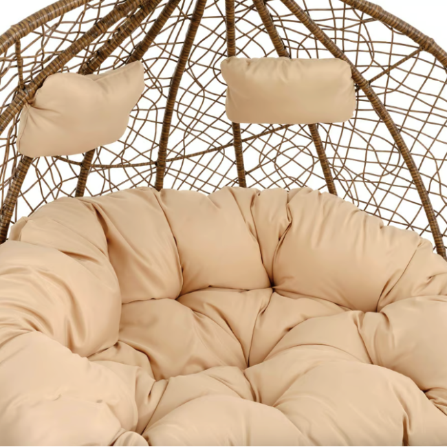 Підвісне крісло-кокон Di Volio Foggio двомісне коричневий