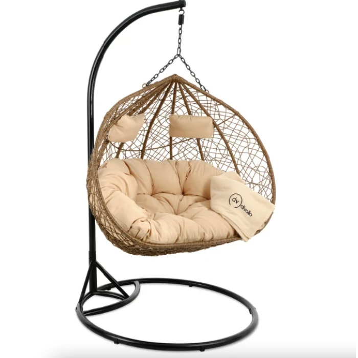 Подвесное кресло-кокон Di Volio Foggio двухместное коричневый