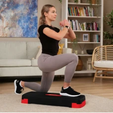 Степ платформа Hop-Sport HS-PP033AS черно-красная