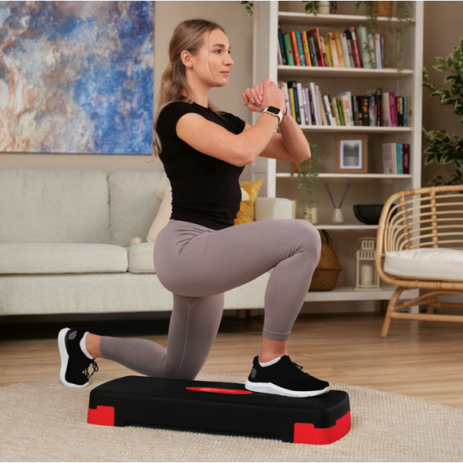 Степ платформа Hop-Sport HS-PP033AS черно-красная