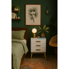 Тумба прикроватная Chomik AVESTA на три ящика в скандинавском стиле