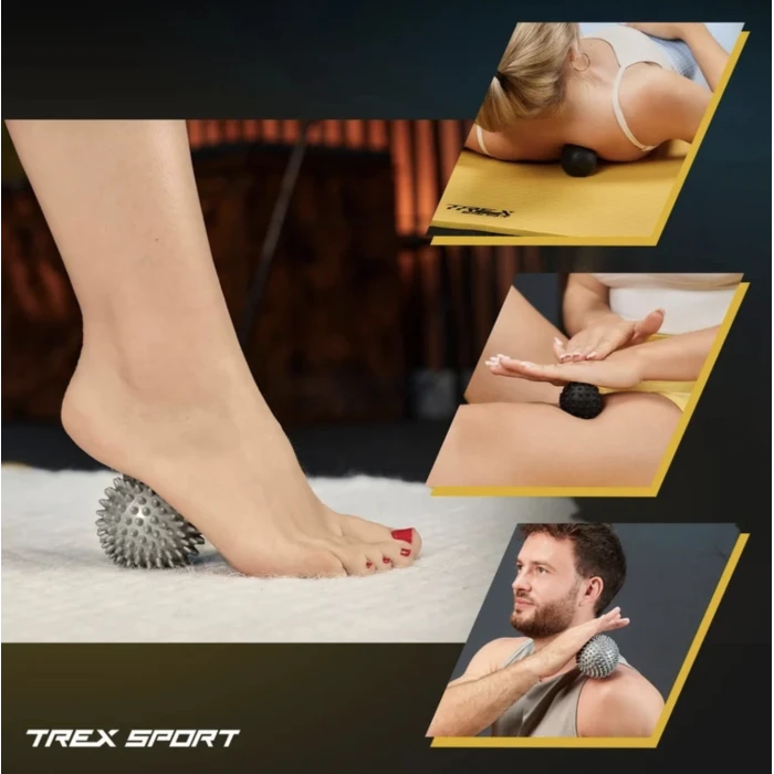 Набір масажних м'ячів Trex Sport TX-003MSA 3в1 для йоги та фітнесу EPP