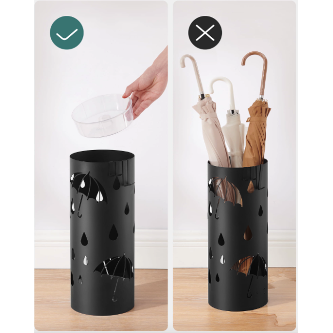 Подставка для зонтов Leobert Sakura круглая форма черный