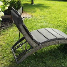 Садовый шезлонг Di Volio Ciampino серо/графитовый