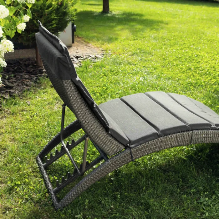 Садовий шезлонг Di Volio Ciampino сіро/графітовий