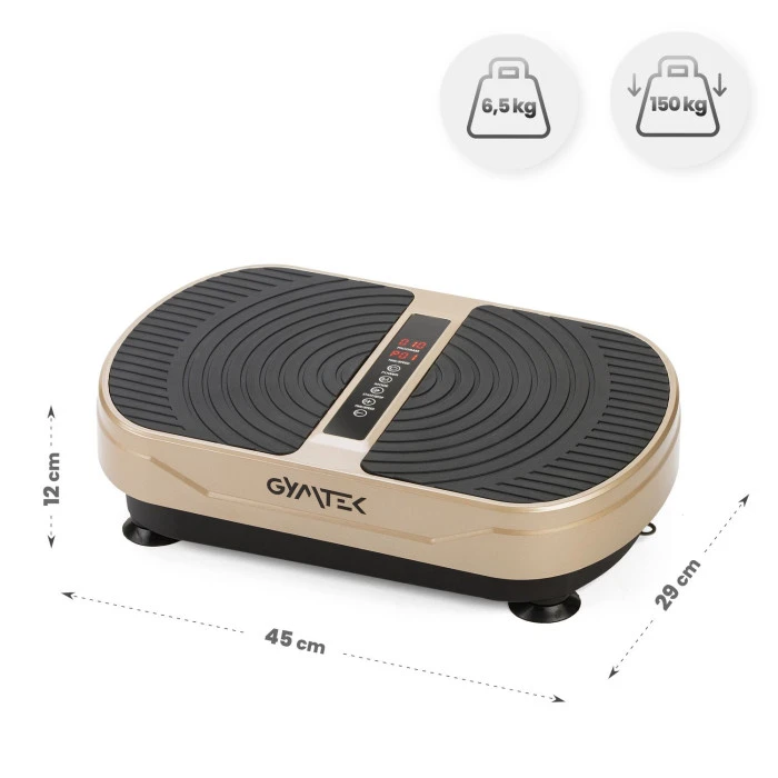 Вибрационная платформа GYMTEK XP300 золотистый