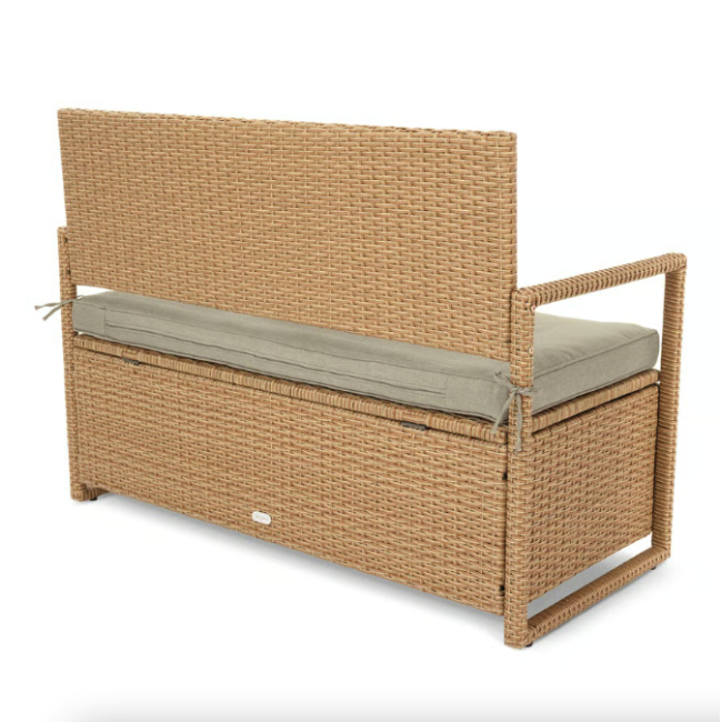 Садовая скамейка Di Volio Verbana с местом хранения бежевый
