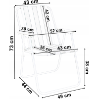 Стілець Chomik GARDEN LINE PICNIC складаний чорний