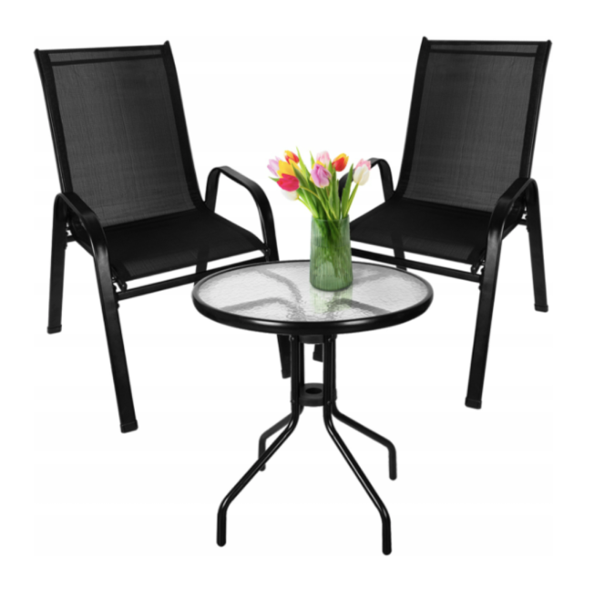 Набір садових меблів Chomik TWIKS стіл та 2 стільці