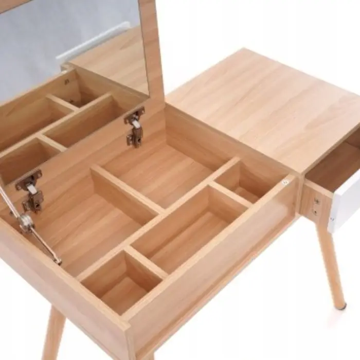 Туалетний столик Chomik SECTOR у скандинавському стилі з відкидним дзеркалом