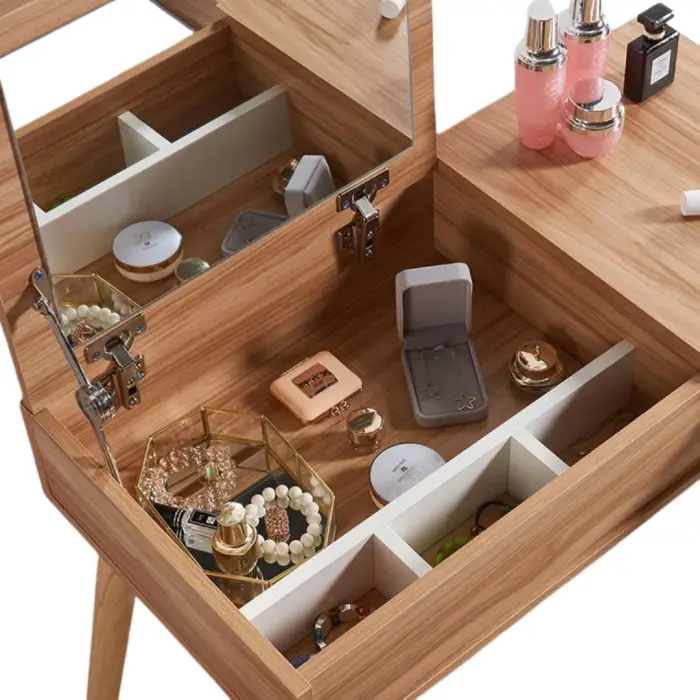 Туалетний столик Chomik SECTOR у скандинавському стилі з відкидним дзеркалом