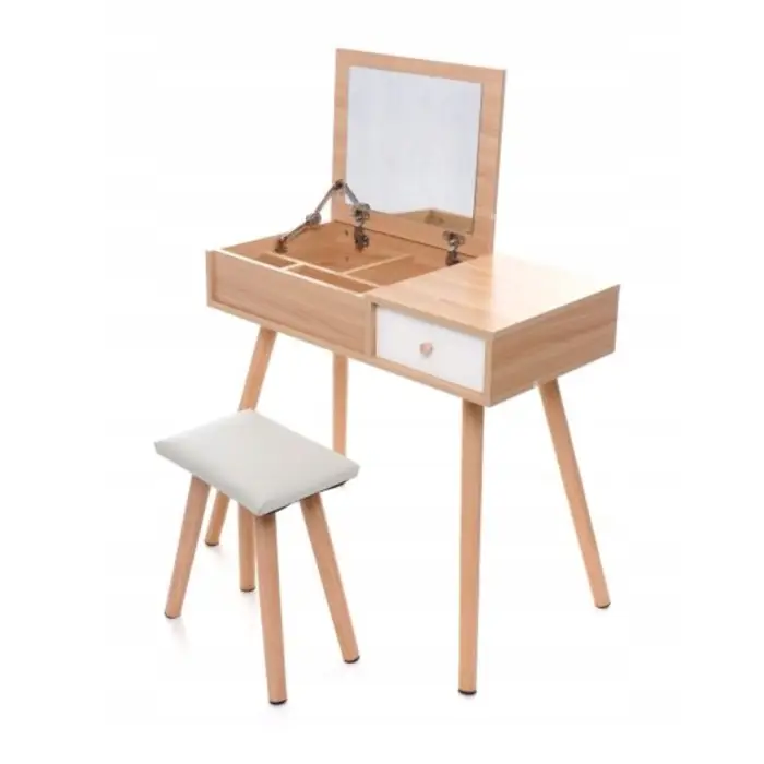Туалетний столик Chomik SECTOR у скандинавському стилі з відкидним дзеркалом