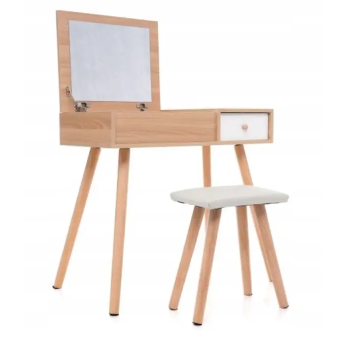 Туалетний столик Chomik SECTOR у скандинавському стилі з відкидним дзеркалом