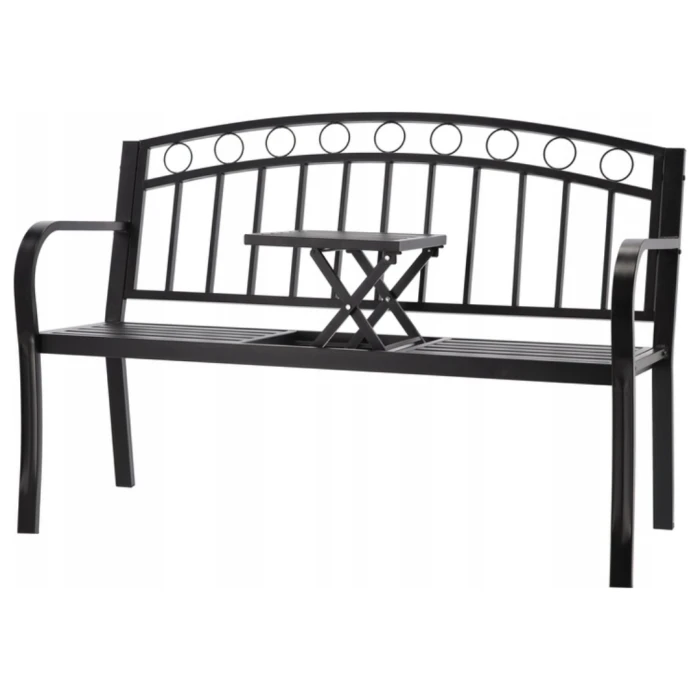 Лавка садова Chomik GARDEN LINE DUO з розкладним столиком