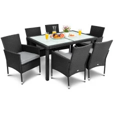 Садові меблі Di Volio VERONA 6+1 чорна